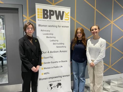 Connie C and her teammates excel at the at the BPW Public Speaking competition