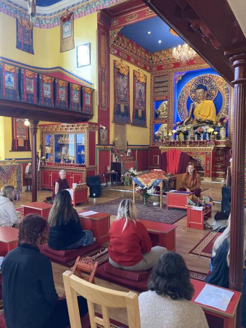College students visit Tibetan Buddhist centre in Ebbw Vale